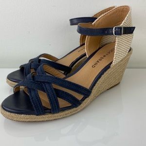 🍓Lucky Brand Kalley 3 Espadrille wedge 3" heels strap open-toe sandals, 9M